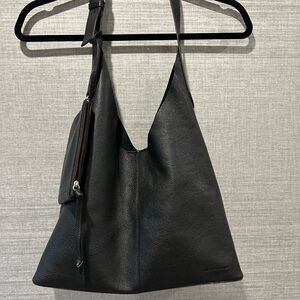 Lucky Brand Black Leather Hobo Bag